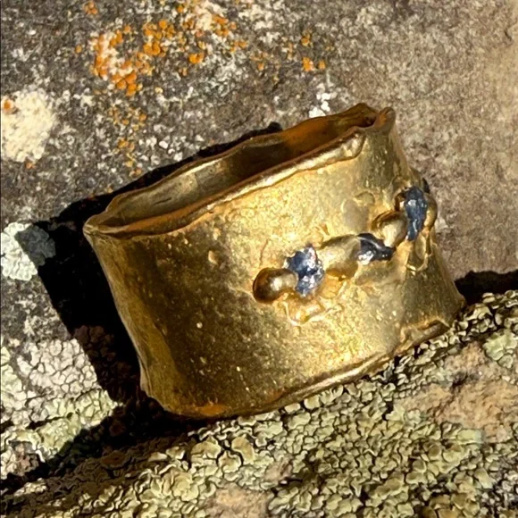 Emilie Shapiro sapphire “Rapids Ring”. New with tags.